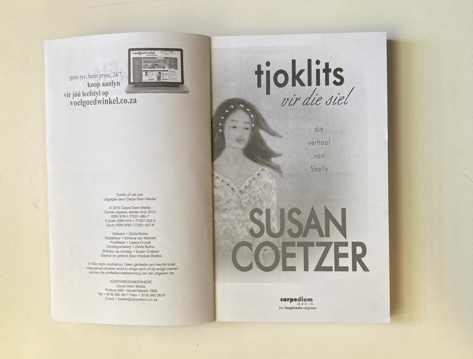 Tjoklits vir die siel - Susan Coetzer (First edition)