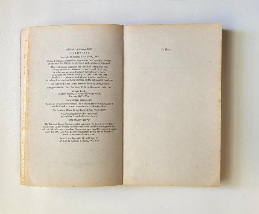 Revolutionary road - Richard Yates