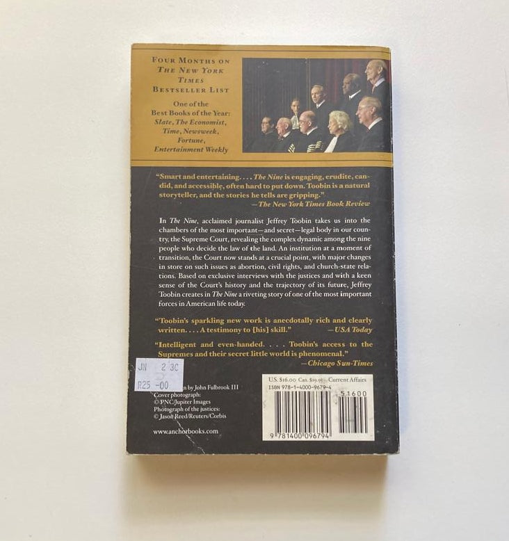 The nine: Inside the secret world of the supreme court - Jeffrey Toobin