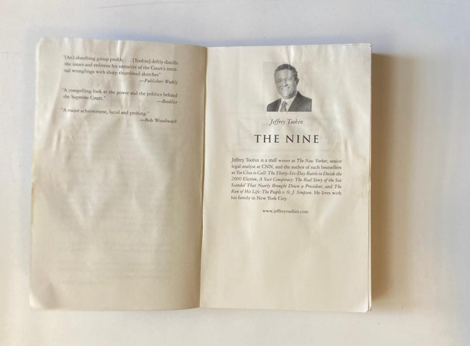 The nine: Inside the secret world of the supreme court - Jeffrey Toobin