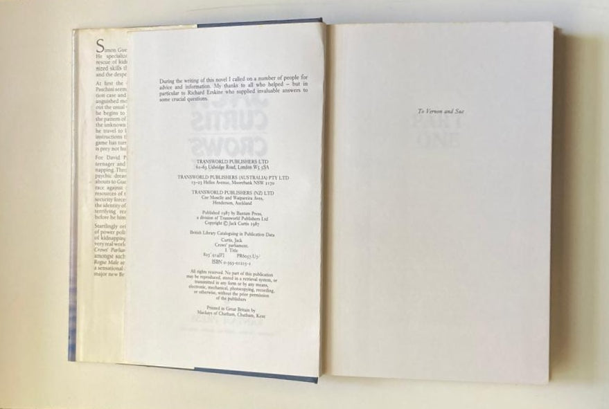 Crows' parliament - Jack Curtis (First edition)