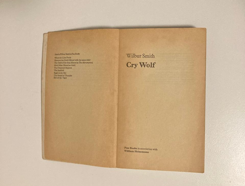 Cry wolf - Wilbur Smith
