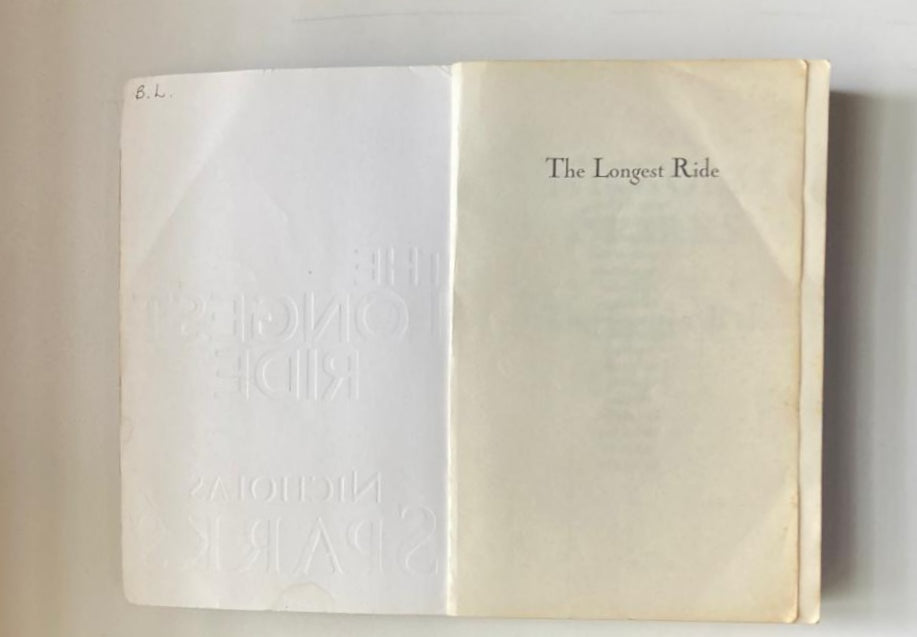 The longest ride - Nicholas Sparks