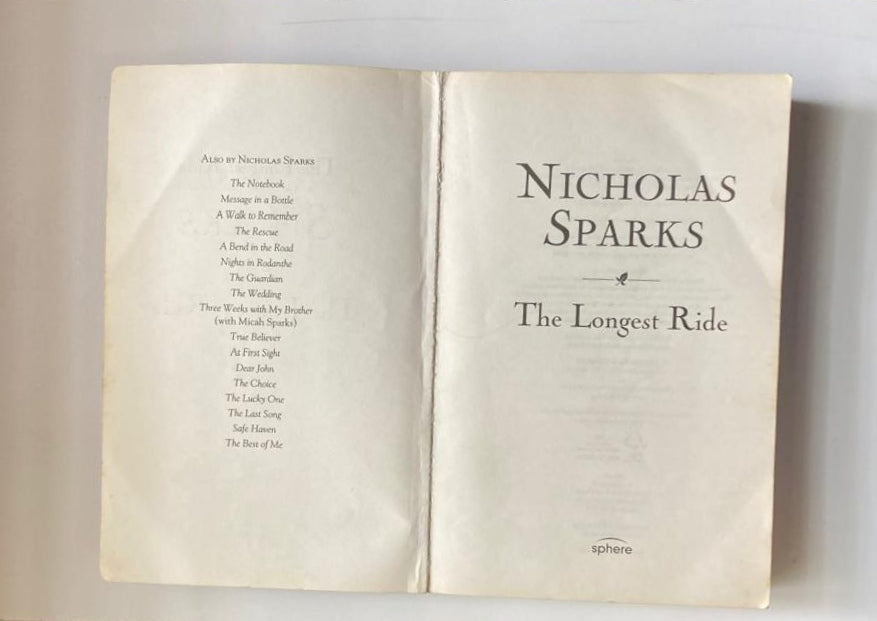 The longest ride - Nicholas Sparks