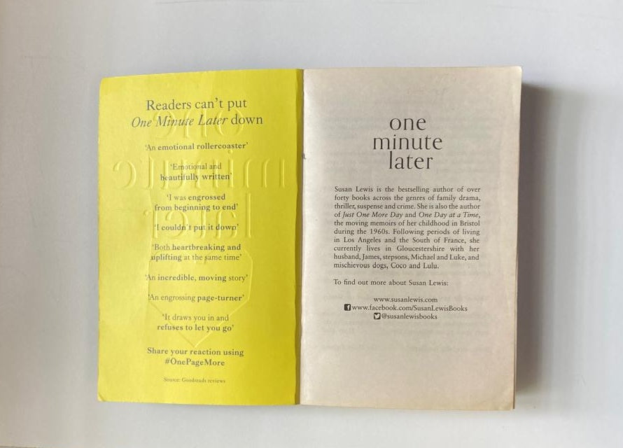 One minute later - Susan Lewis