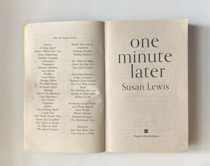 One minute later - Susan Lewis