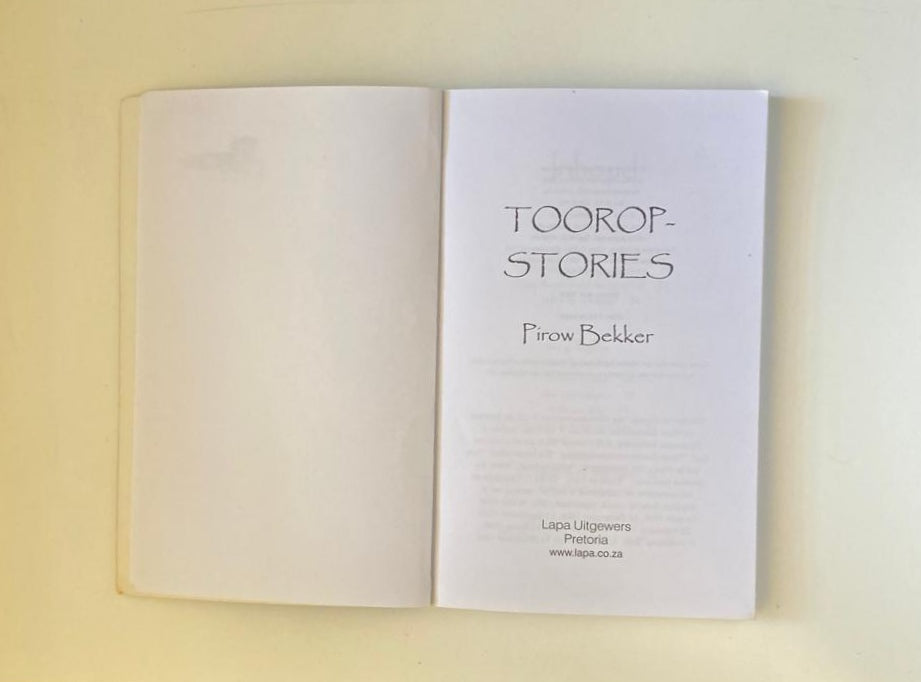 Toorop-stories - Pirow Bekker (First edition)