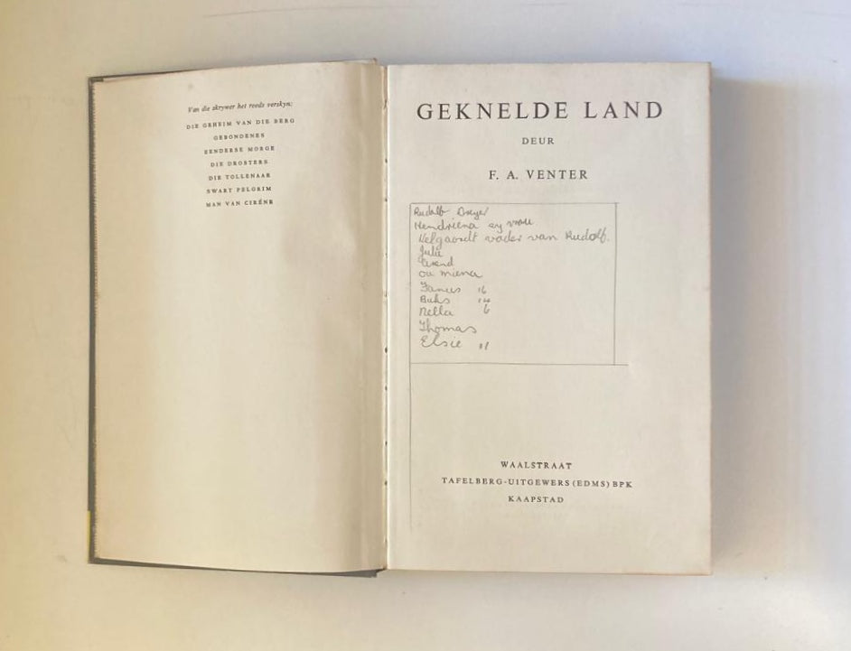 Geknelde land - F.A. Venter