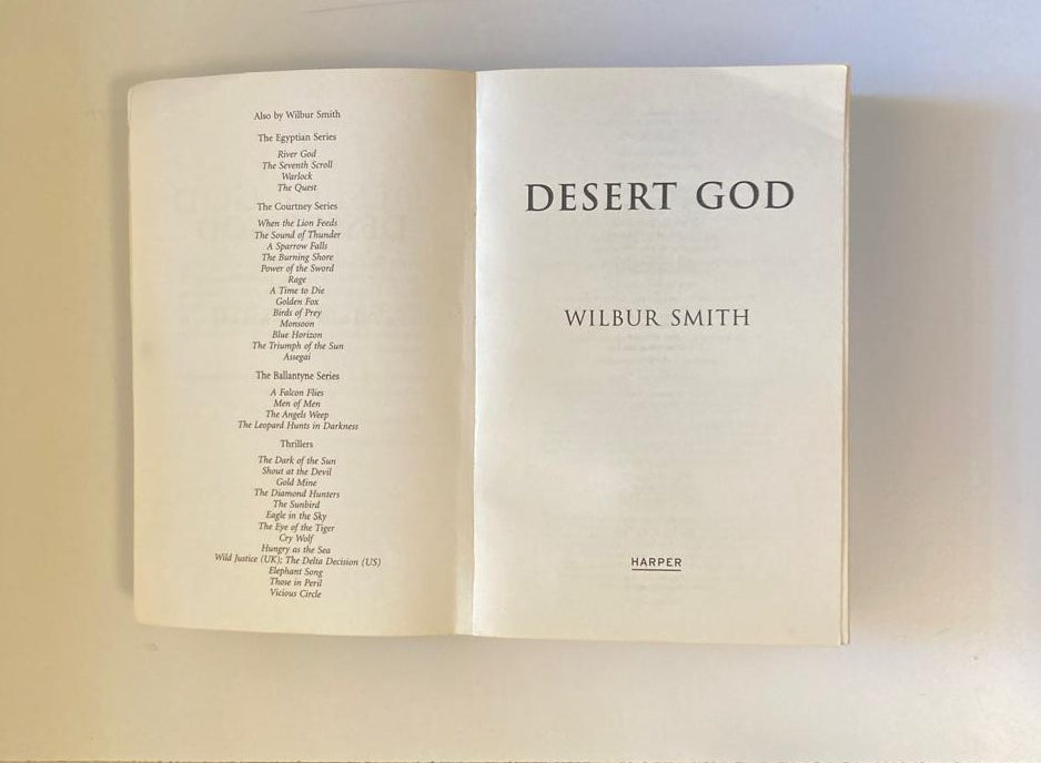 Desert god - Wilbur Smith (Ancient Egypt #5)