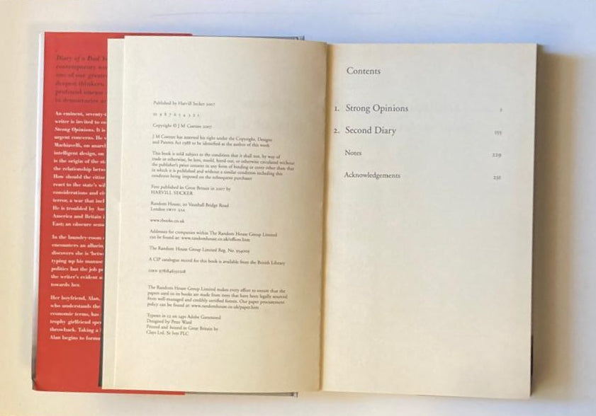 Diary of a bad year - J.M. Coetzee