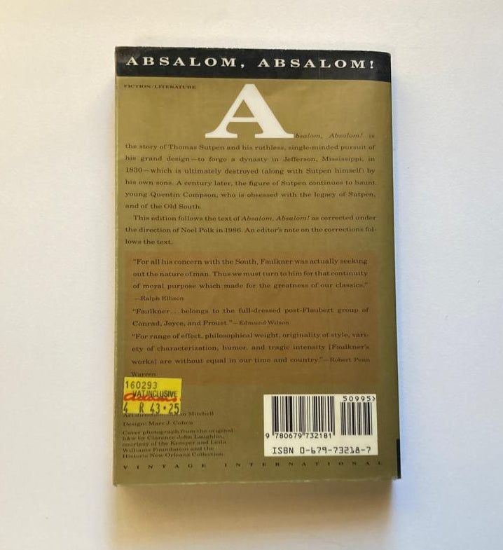 Absalom, Absalom! - William Faulkner