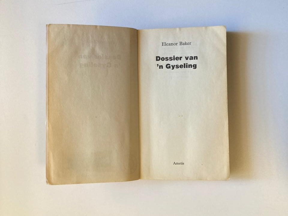 Dossier van ’n gyseling - Eleanor Baker