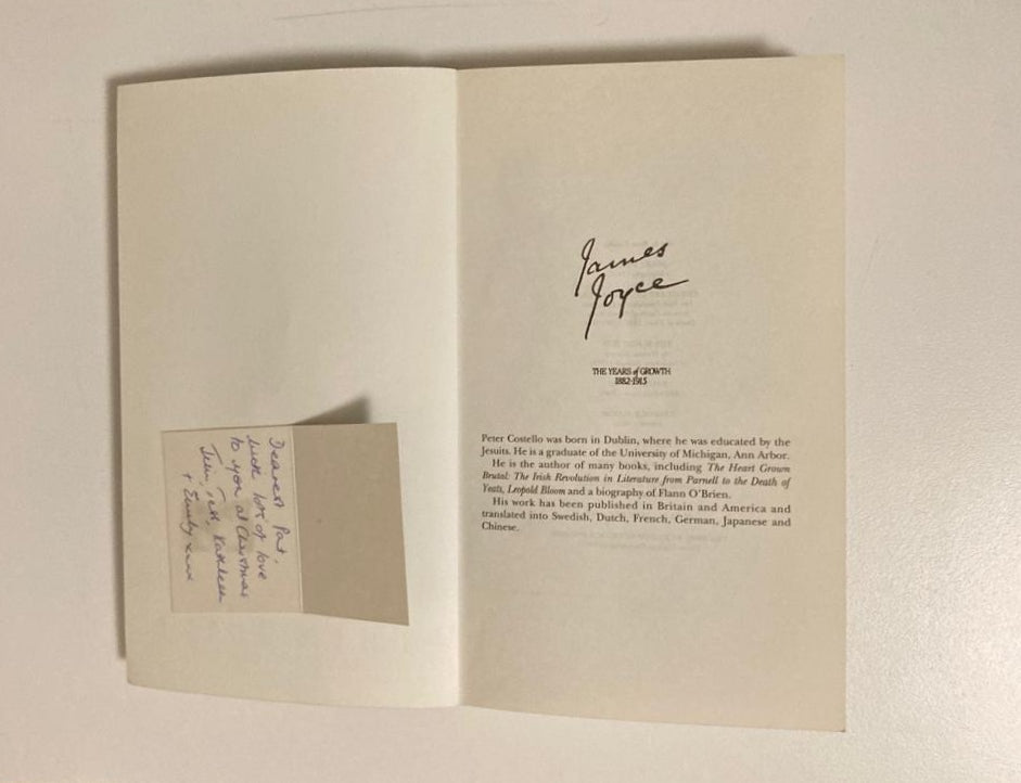 James Joyce: The years of growth, 1882-1915 - Peter Costello