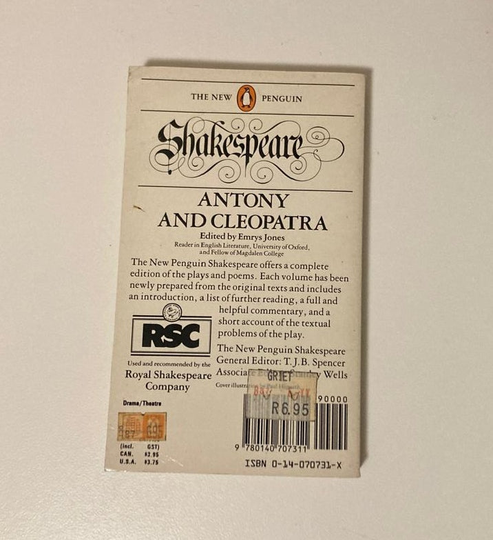 Anthony and Cleopatra - William Shakespeare