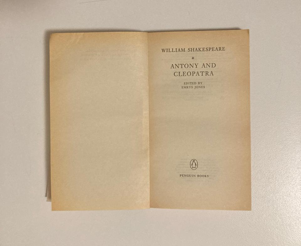Anthony and Cleopatra - William Shakespeare