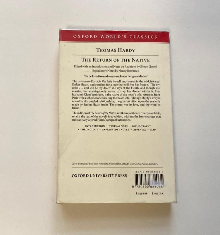 The return of the native - Thomas Hardy