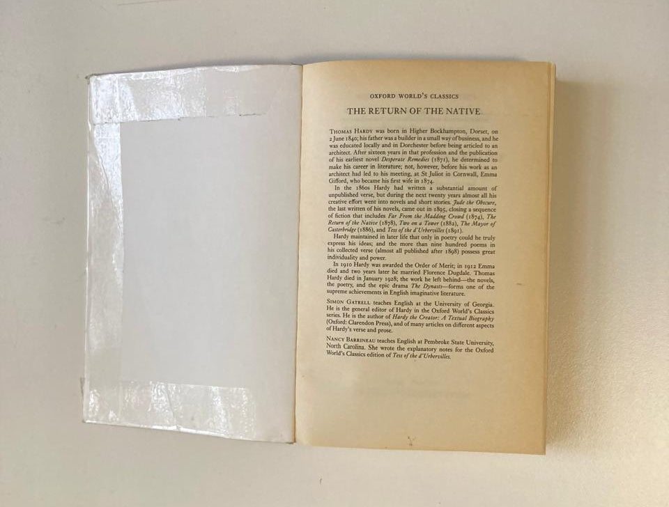 The return of the native - Thomas Hardy