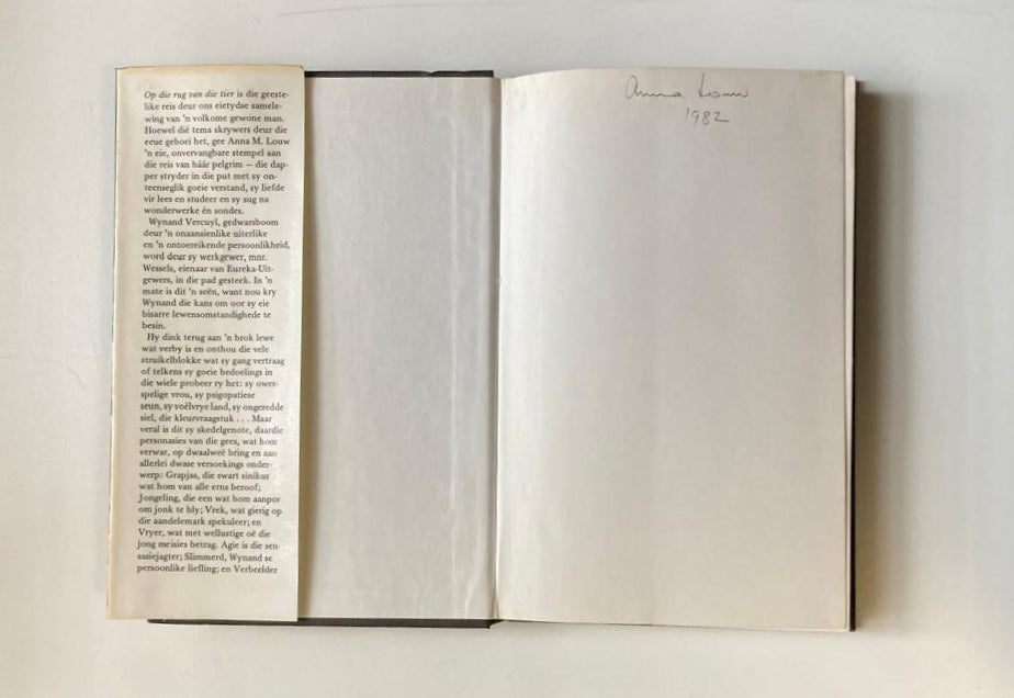 Op die rug van die tier - Anna M. Louw (First edition)