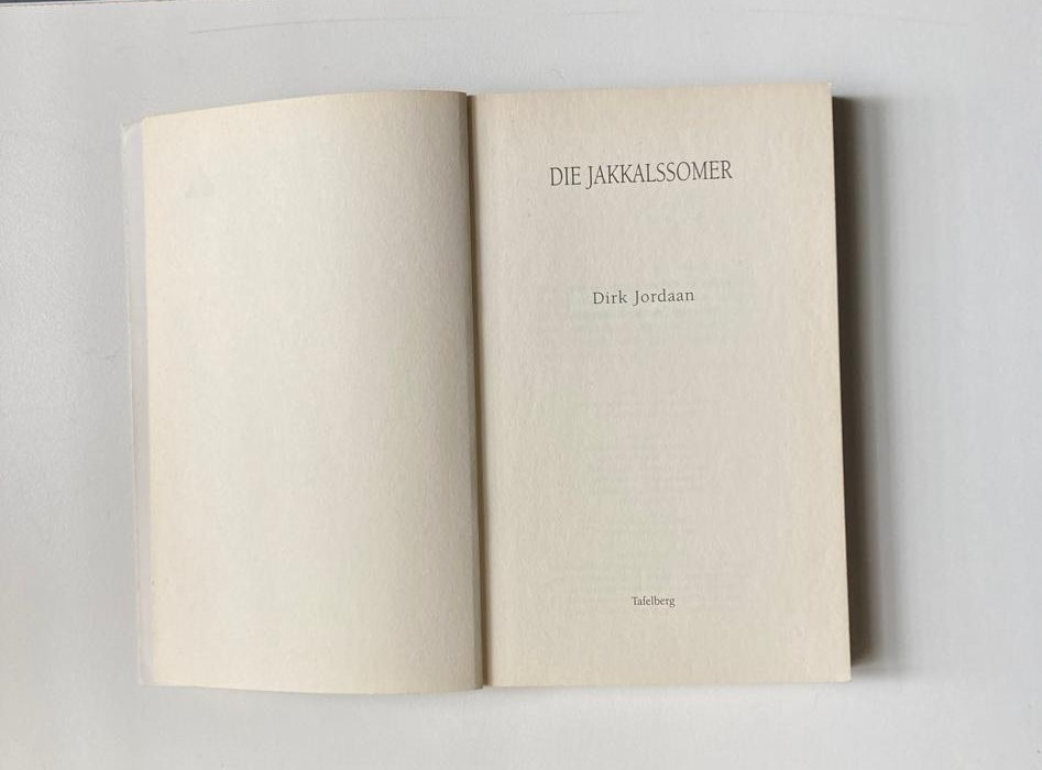Die jakkalssomer - Dirk Jordaan (First edition)