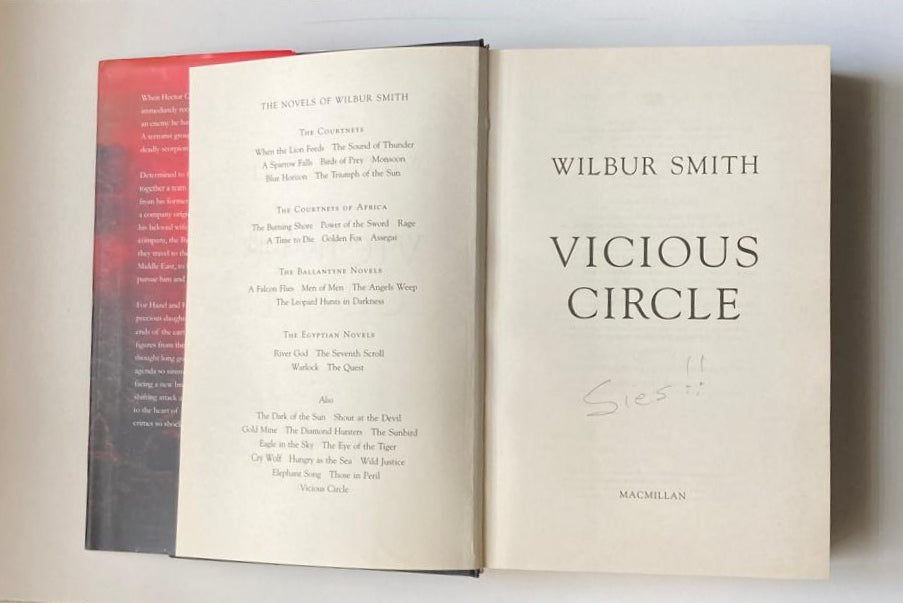 Vicious circle - Wilbur Smith (Hector Cross #2; first UK edition)