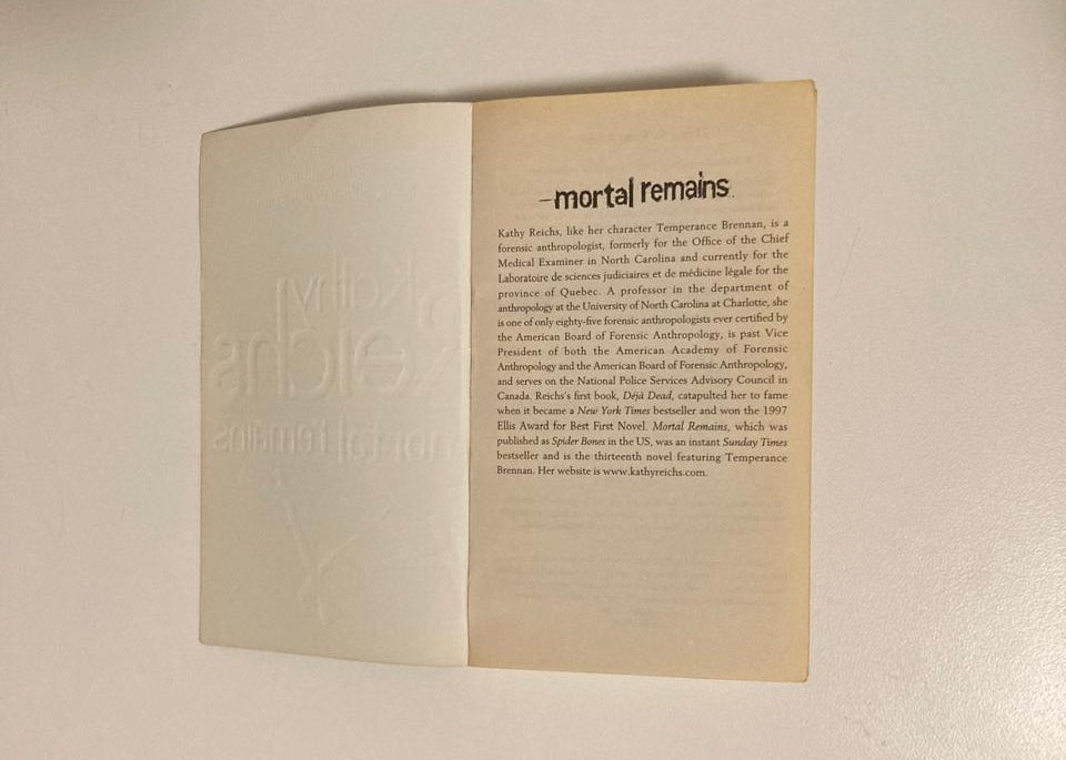 Mortal remains - Kathy Reichs