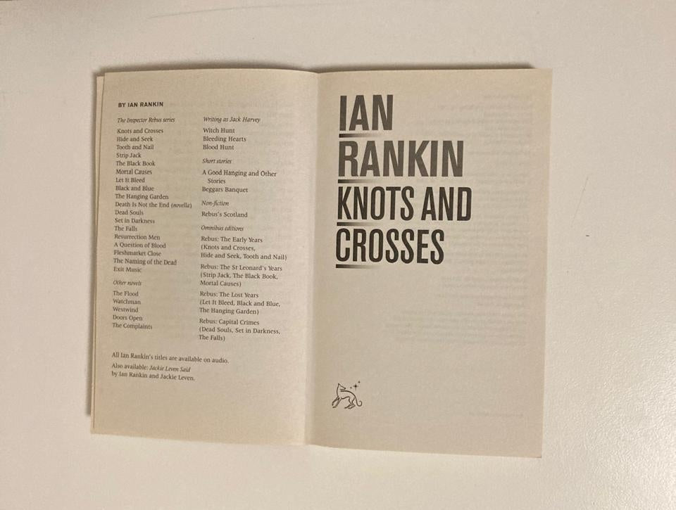 Knots and crosses - Ian Rankin (Inspector Rebus #1)