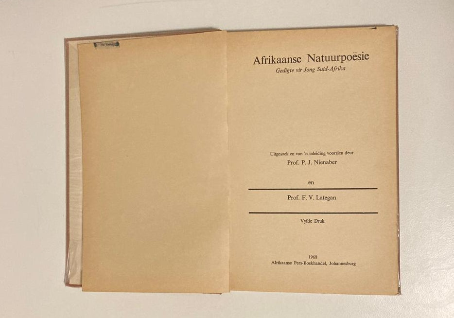 Afrikaanse natuurpoësie: Gedigte vir jong Suid-Afrika - P.J. Nienaber en F.V. Lategan