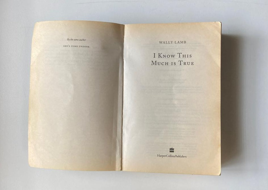 I know this much is true - Wally Lamb