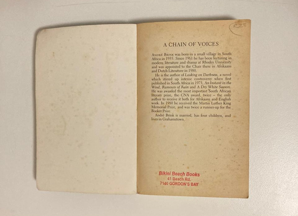 A chain of voices - André Brink