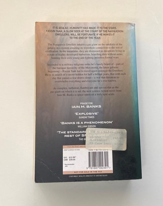 The algebraist - Iain M. Banks (First edition)