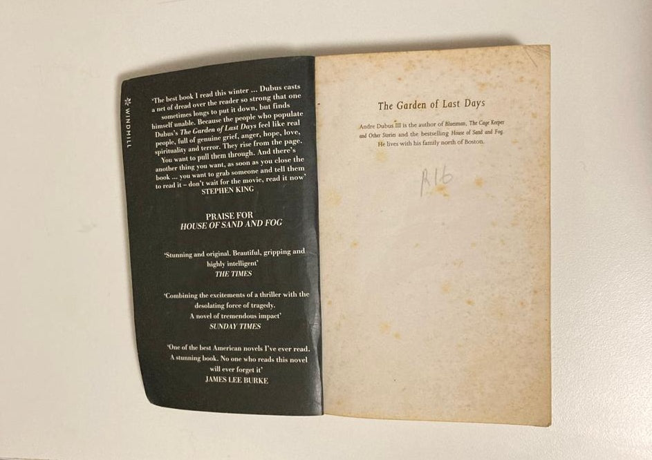 The garden of last days - Andrew Dubus III