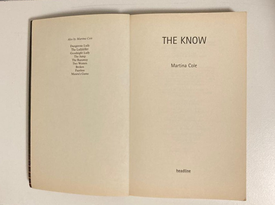 The know - Martina Cole