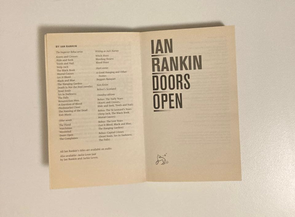 Doors open - Ian Rankin