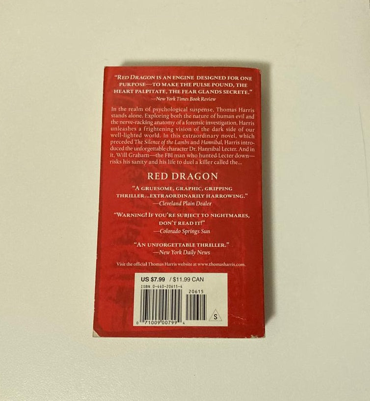 Red dragon - Thomas Harris (Hannibal Lecter #1)