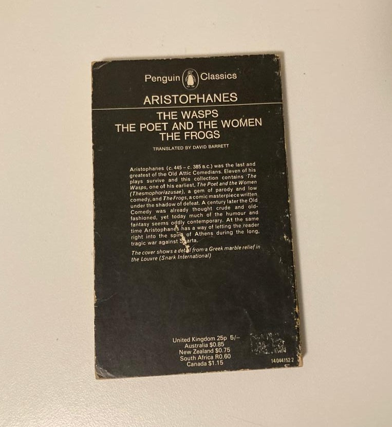 The wasps; The poet and the women; The frogs - Aristophanes