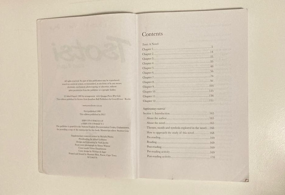 Tsotsi - Athol Fugard