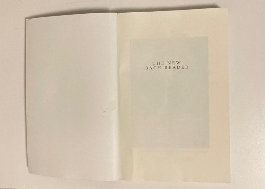The new Bach reader: A life of Johann Sebastian Bach in letters and documents - Edited by Hans T. David and Arthur Mendel