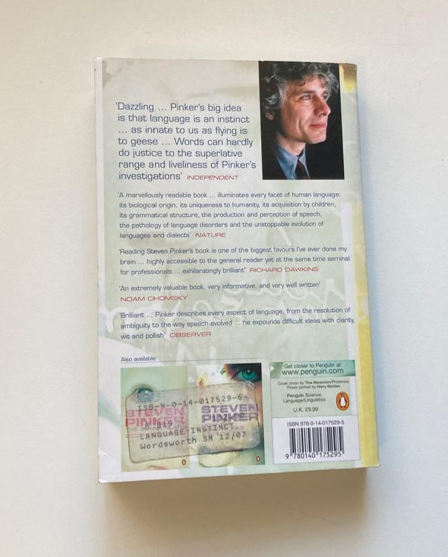 The language instinct - Steven Pinker