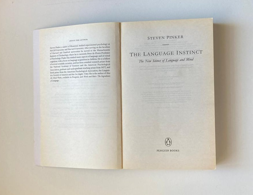The language instinct - Steven Pinker