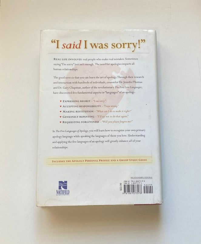 The five languages of apology - Gary Chapman (First edition)