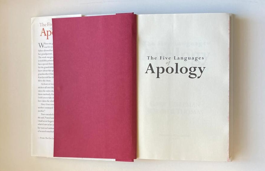 The five languages of apology - Gary Chapman (First edition)