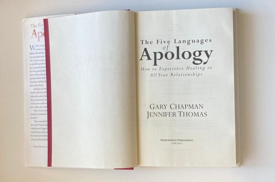 The five languages of apology - Gary Chapman (First edition)
