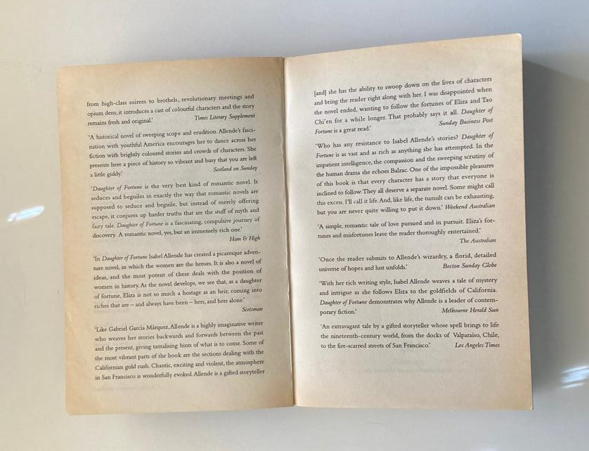 Daughter of fortune - Isabel Allende (Involuntary trilogy #1)