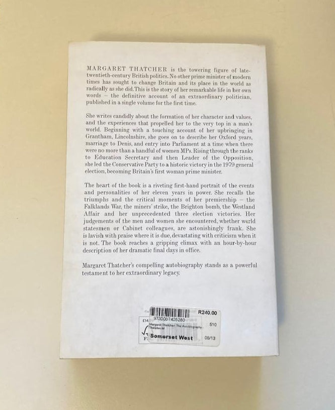 Margaret Thatcher: The autobiography
