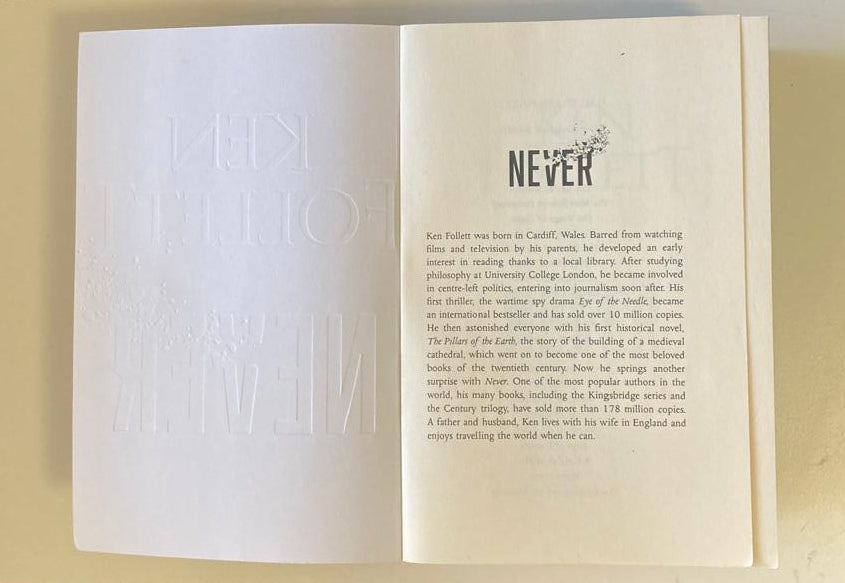 Never - Ken Follett (First UK edition)