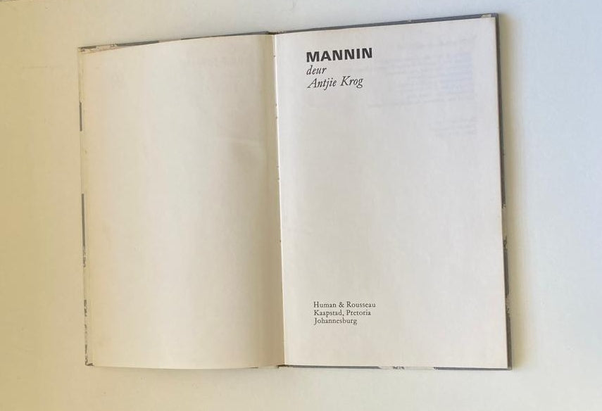 Mannin - Antjie Krog