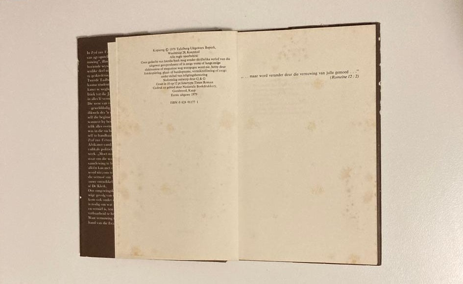 Tyd van vernuwing: Opstelle oor tyd en samelewing - W.A. de Klerk (First edition)