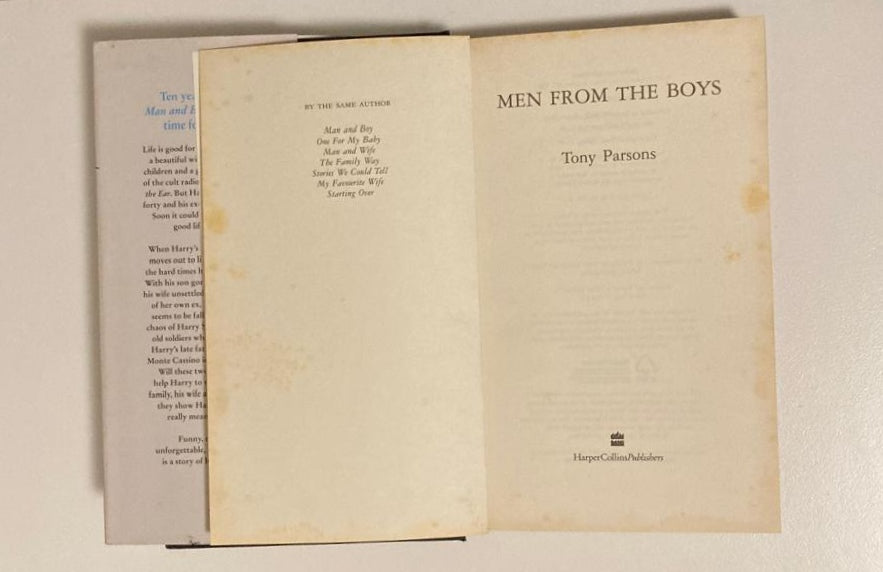 Men from the boys - Tony Parsons (First edition; Harry Silver #3)