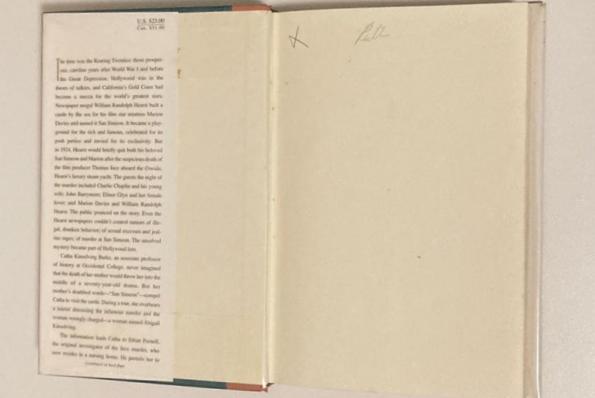 Murder at San Simeon - Patricia Hearst and Cordelia Frances Biddle (First edition)