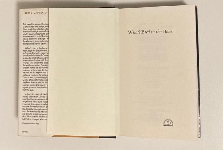What's bred in the bone - Robertson Davies (First American edition; The Cornish Trilogy #2)
